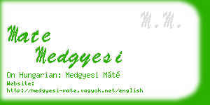 mate medgyesi business card